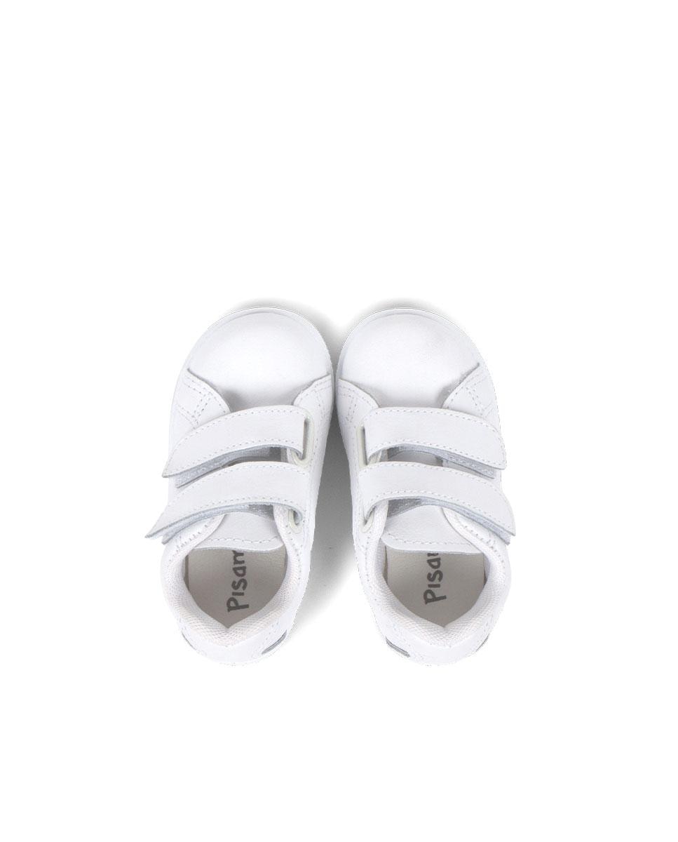 Imagen 5 de Zapatillas deportivas de niños de piel lavable - Pisamonas - Blanco Blanco