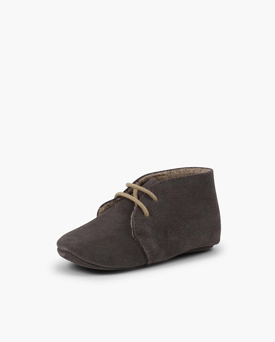 Botas pisacacas de bebé de piel - Pisamonas - Gris oscuro Gris oscuro-2