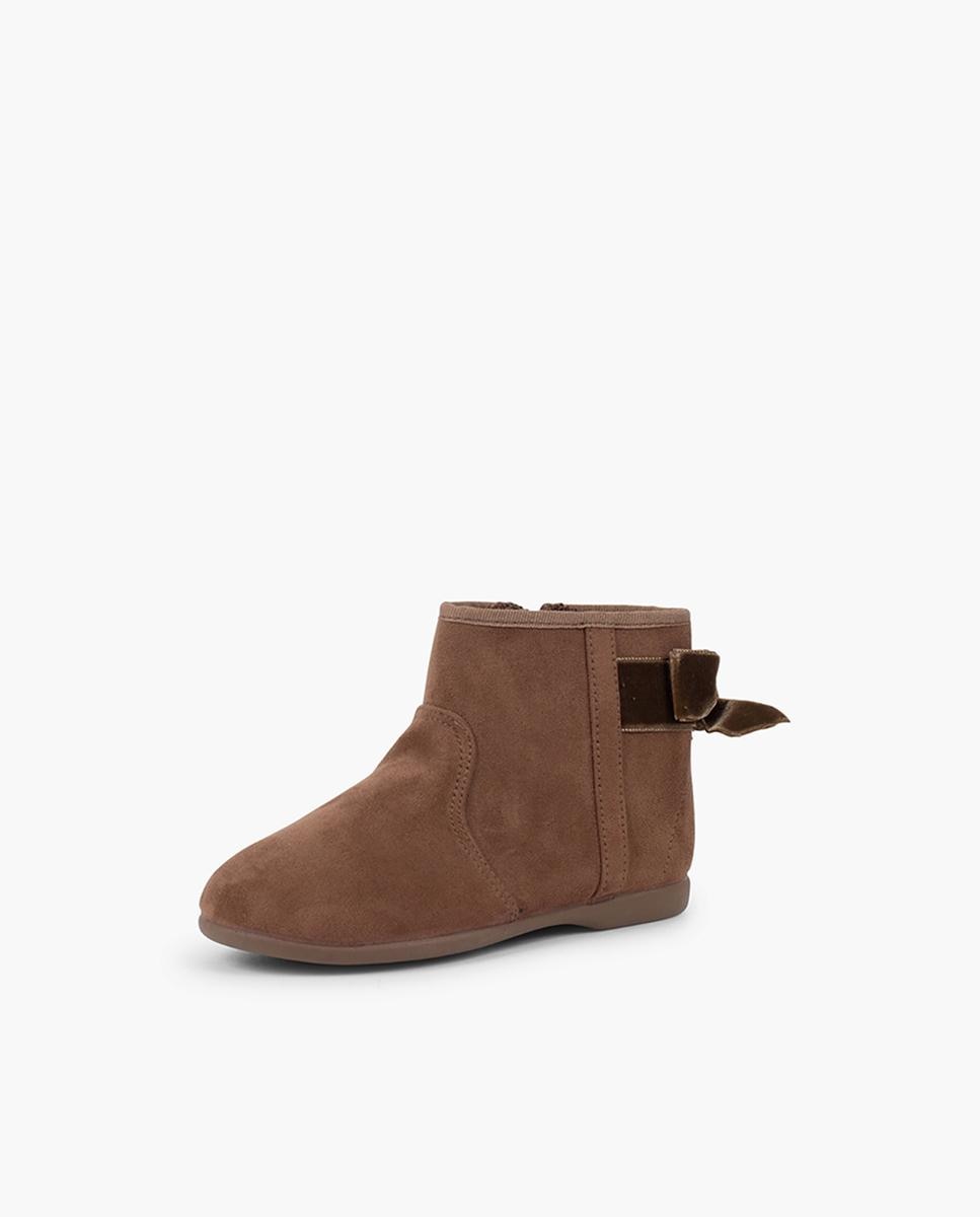 Botas de niños con lazo terciopelo y cremallera - Pisamonas - Topo Topo-2