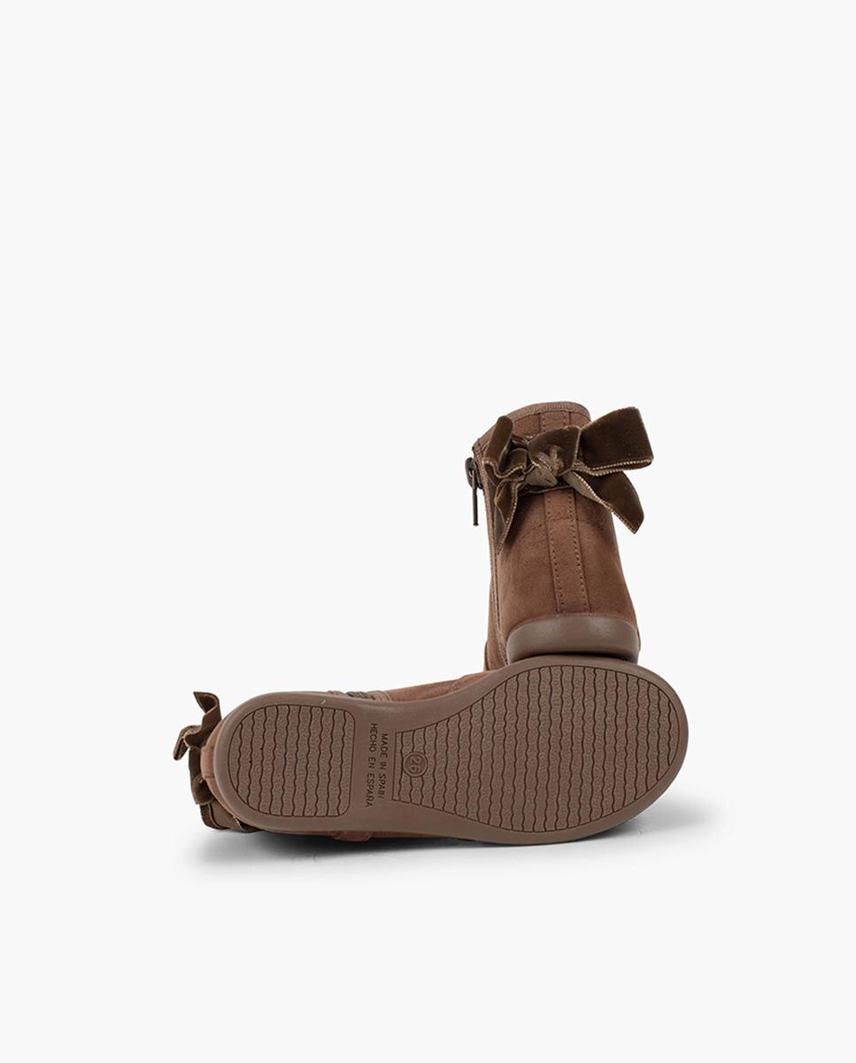 Botas de niños con lazo terciopelo y cremallera - Pisamonas - Topo Topo-3