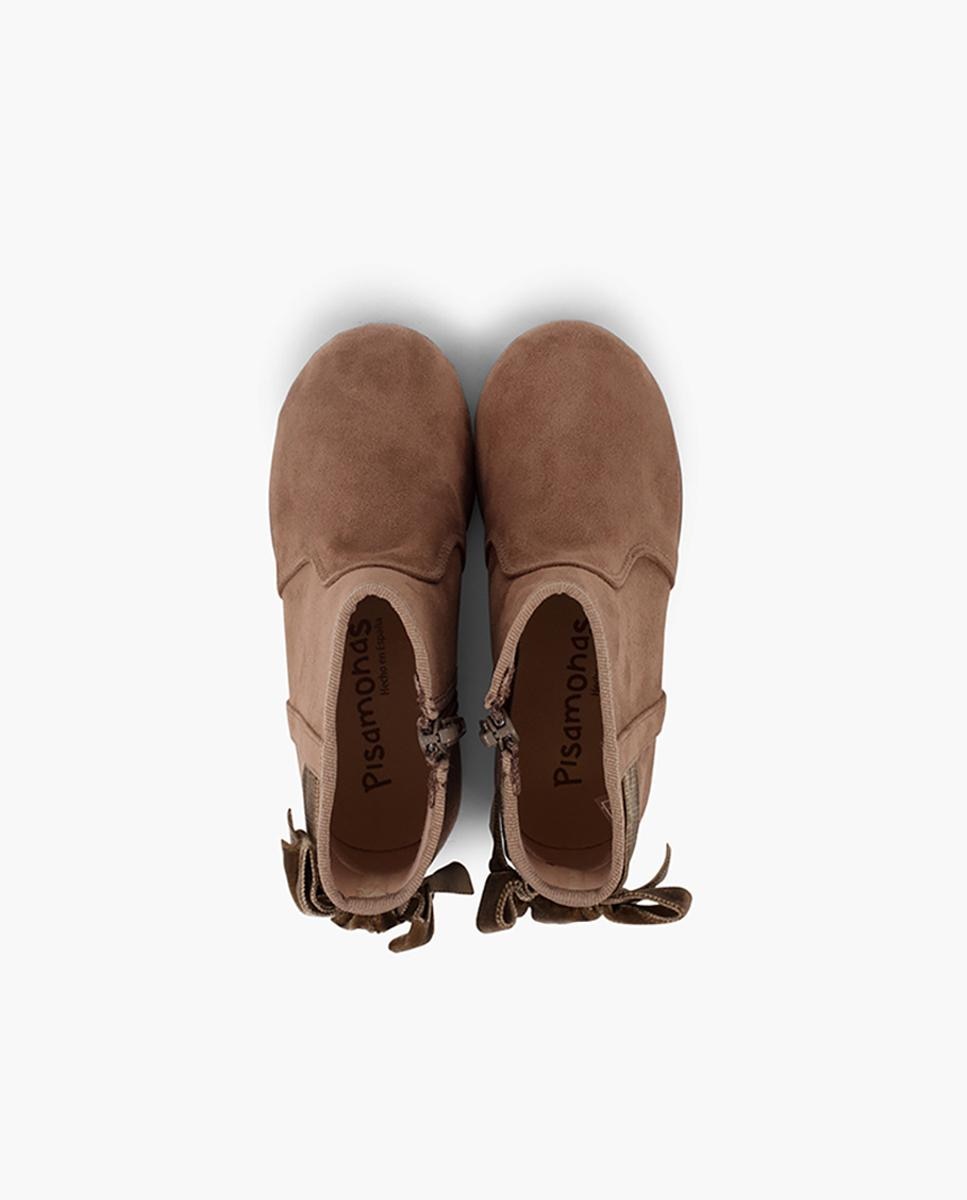 Botas de niños con lazo terciopelo y cremallera - Pisamonas - Topo Topo-5