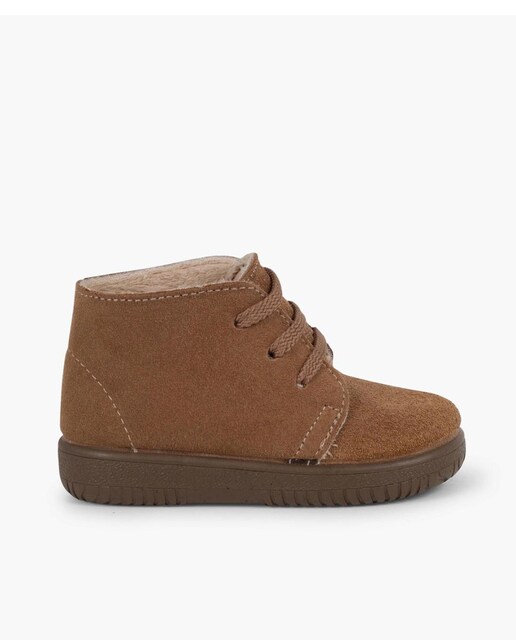 Imagen 0 de Botas de bebés de serraje con cordones intercambiables