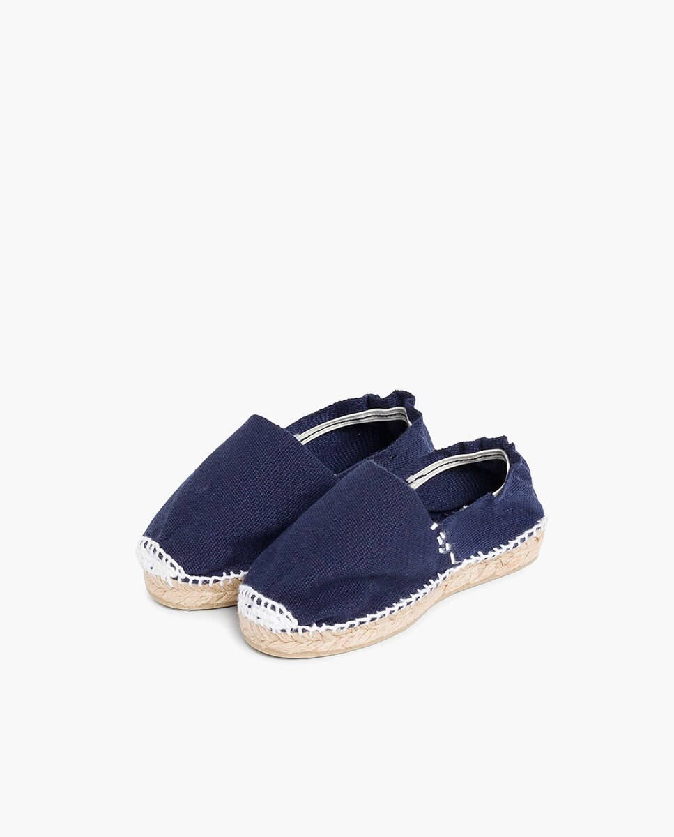 Alpargatas de niños con cinta - Pisamonas - Azul Azul-3
