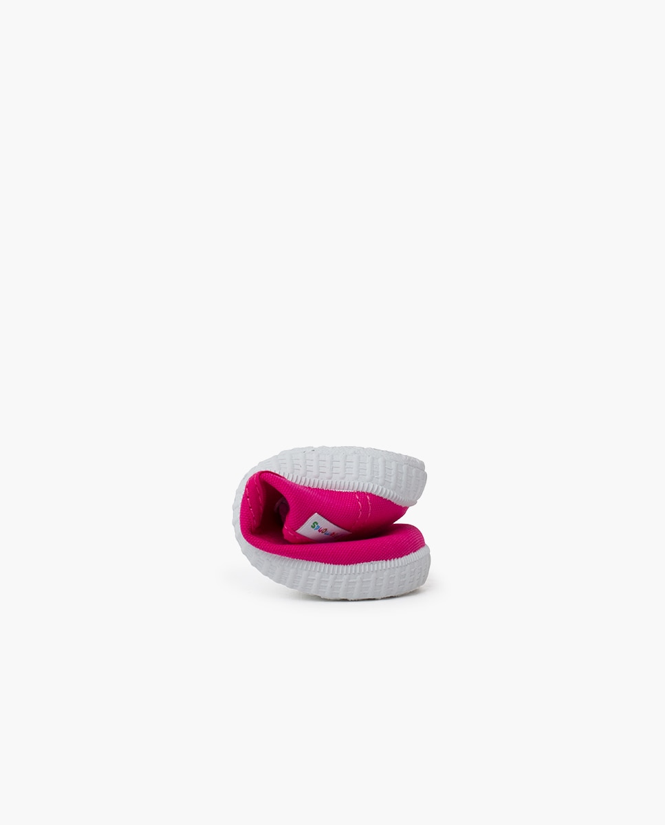 Zapatillas deportivas de bebé niña de cordones - Pisamonas - Magenta Magenta-5