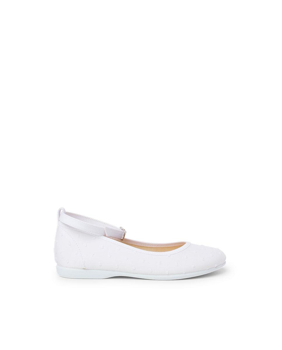 Bailarinas de niña con pulsera plumeti - Pisamonas - Blanco Blanco-1