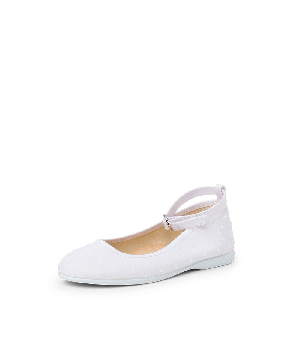 Bailarinas de niña con pulsera plumeti - Pisamonas - Blanco Blanco-2
