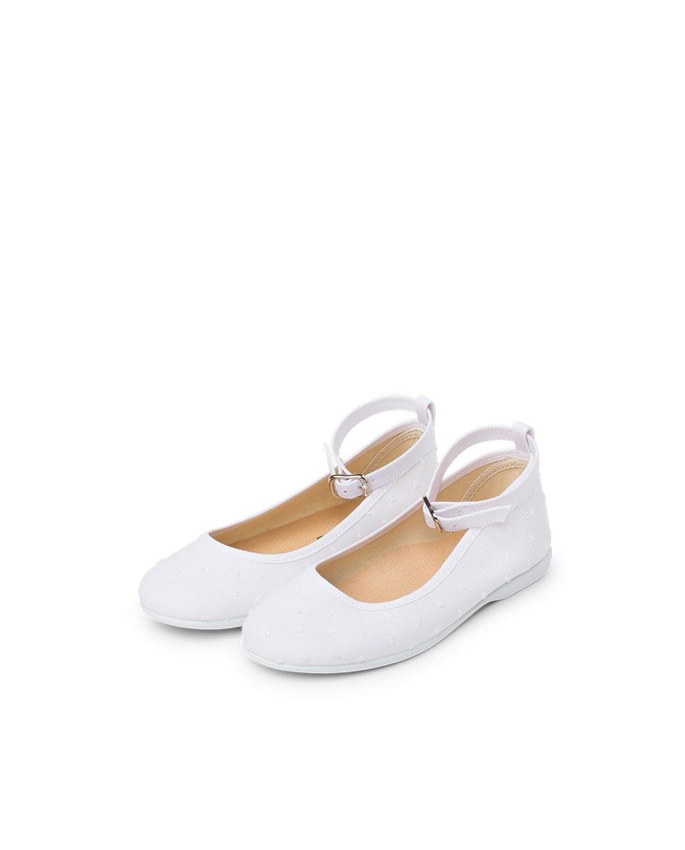 Bailarinas de niña con pulsera plumeti - Pisamonas - Blanco Blanco-4