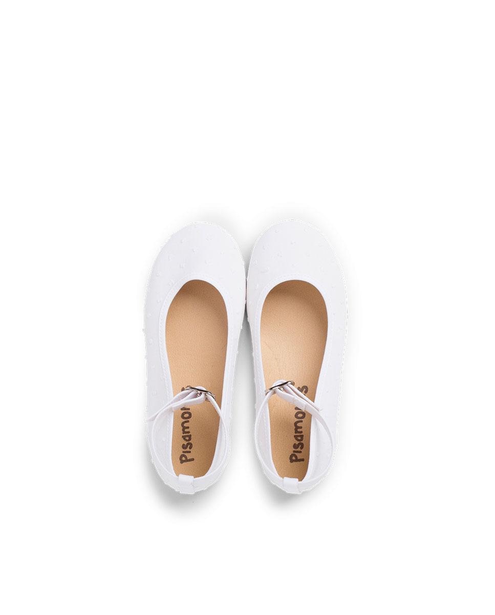 Bailarinas de niña con pulsera plumeti - Pisamonas - Blanco Blanco-5