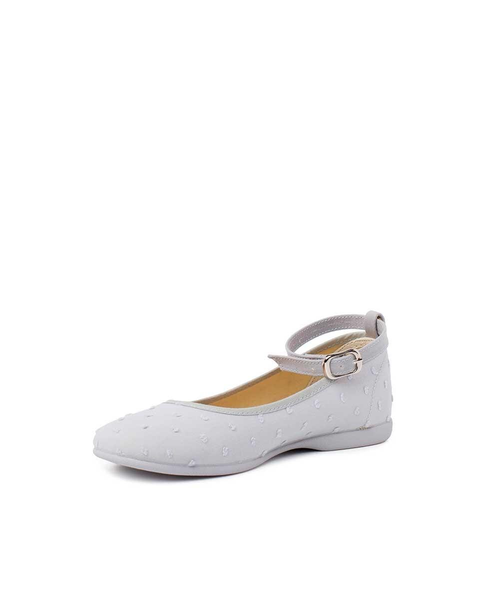 Bailarinas de niña con pulsera plumeti - Pisamonas - Gris Gris-2