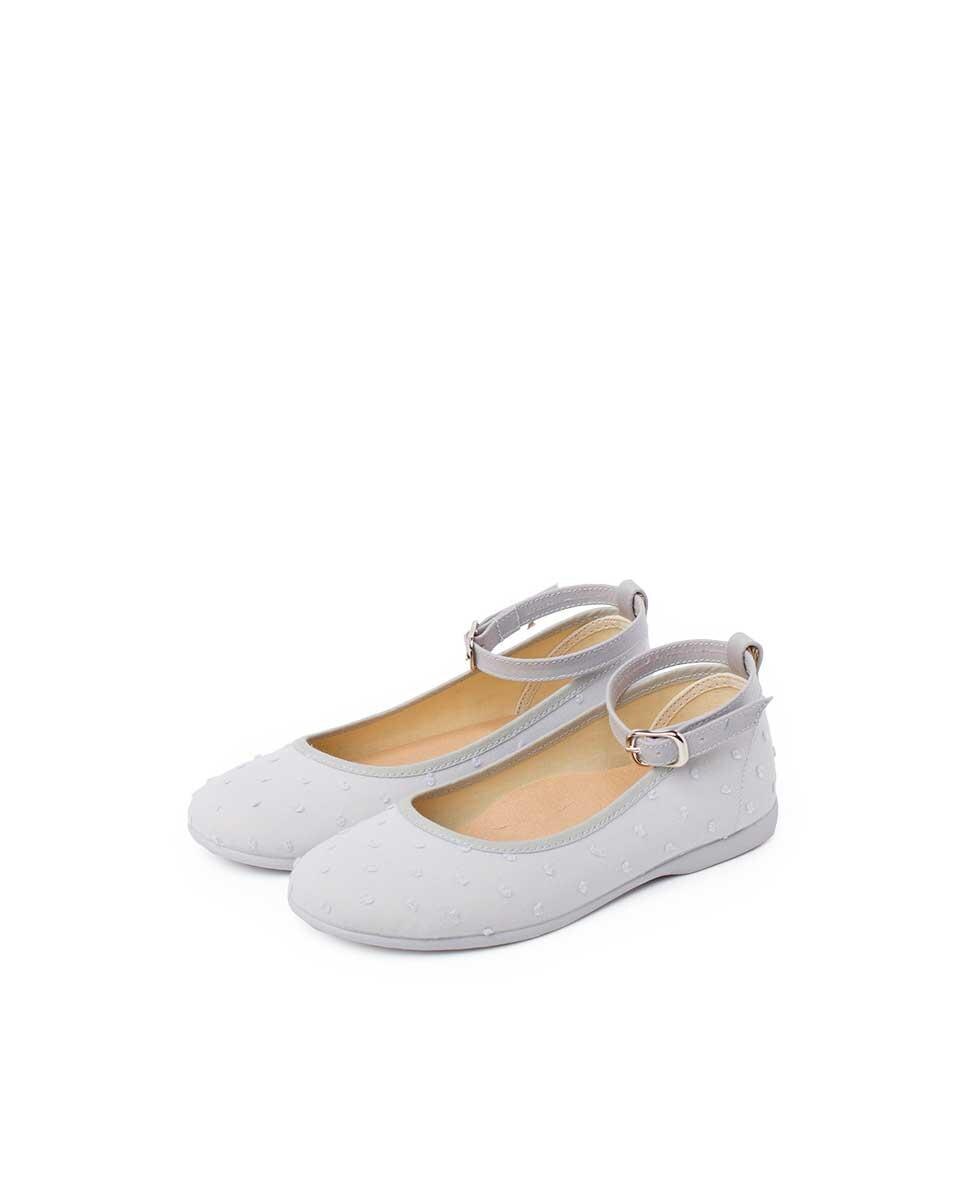 Bailarinas de niña con pulsera plumeti - Pisamonas - Gris Gris-4