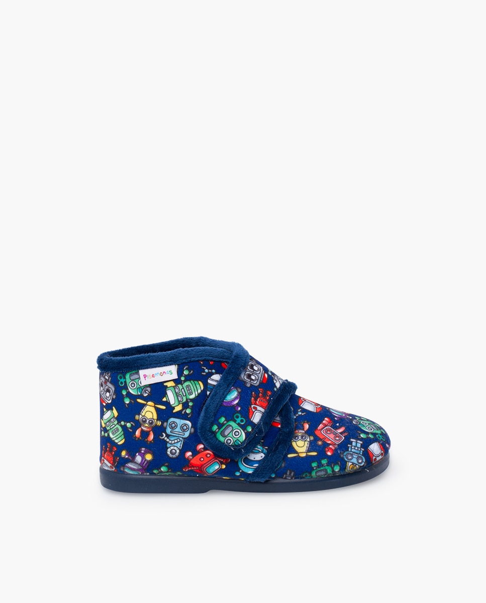 Zapatillas de casa cerradas de bebé niña andar por casa dibujos - Pisamonas - Naranja Naranja-1