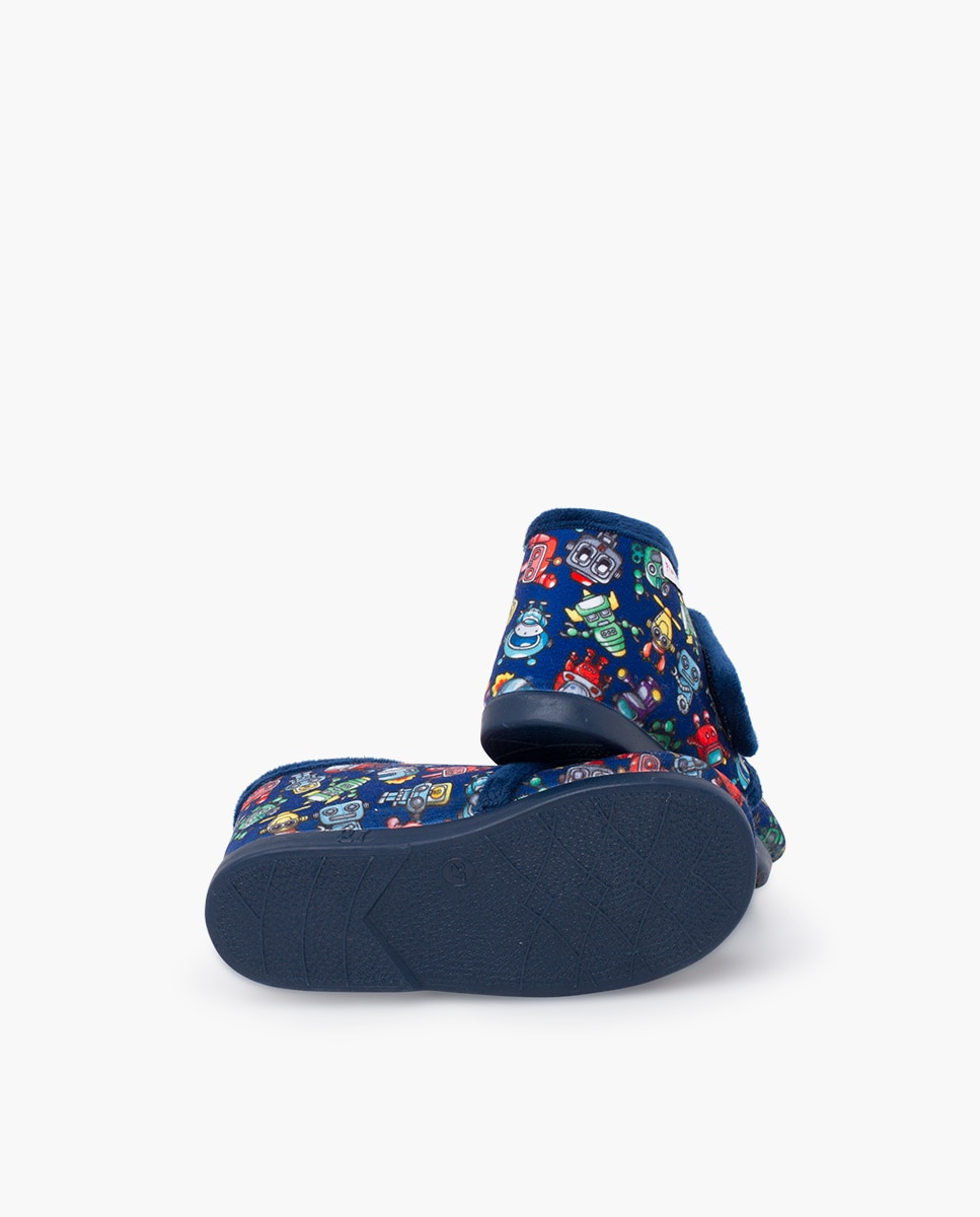 Zapatillas de casa cerradas de bebé niña andar por casa dibujos - Pisamonas - Naranja Naranja-2