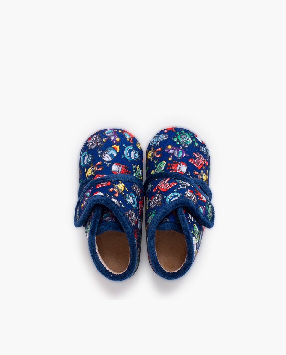 Zapatillas de casa cerradas de bebé niña andar por casa dibujos - Pisamonas - Naranja Naranja-4