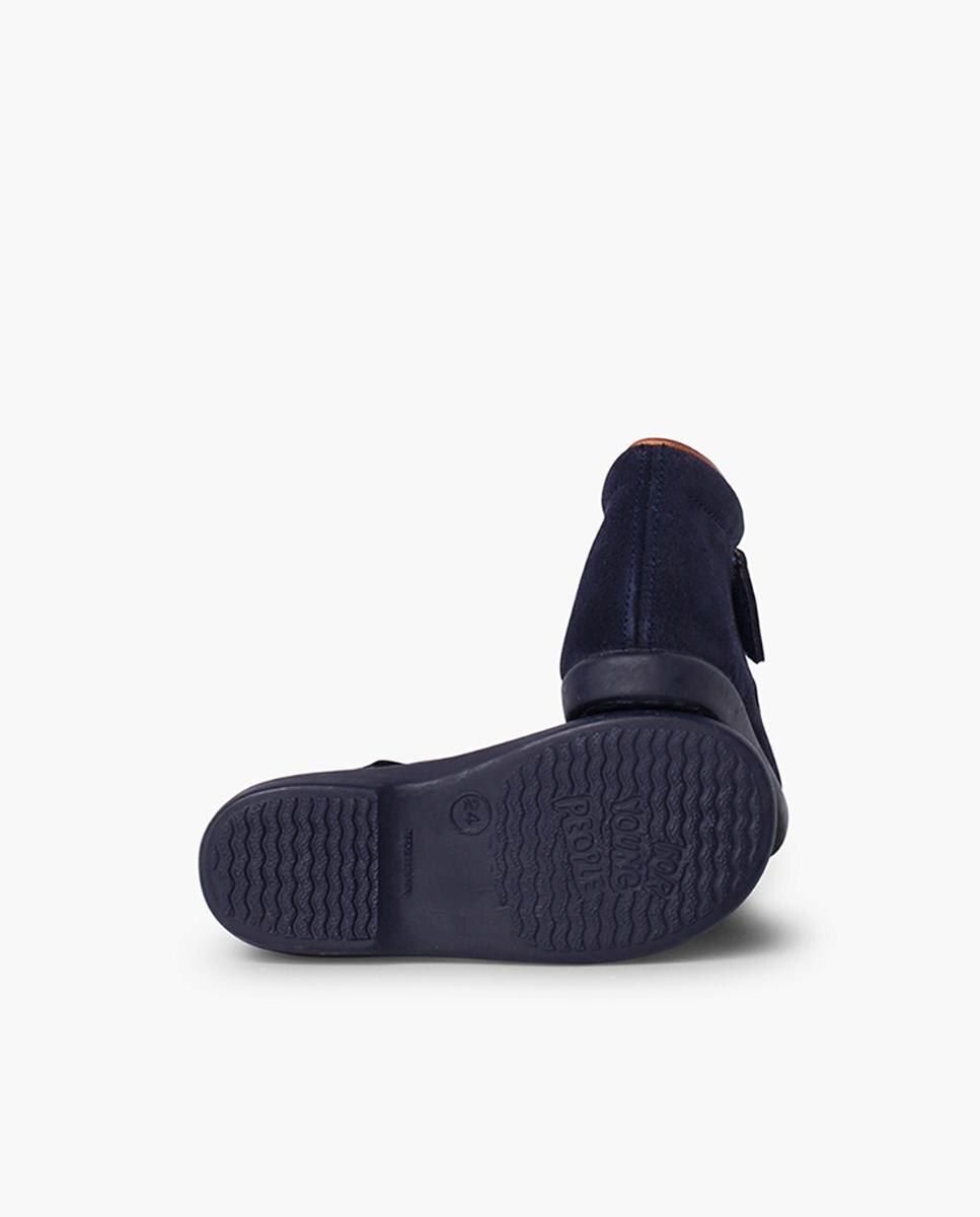 Botas de bebé con picados pequeños tira - Pisamonas - Azul marino Azul marino-3