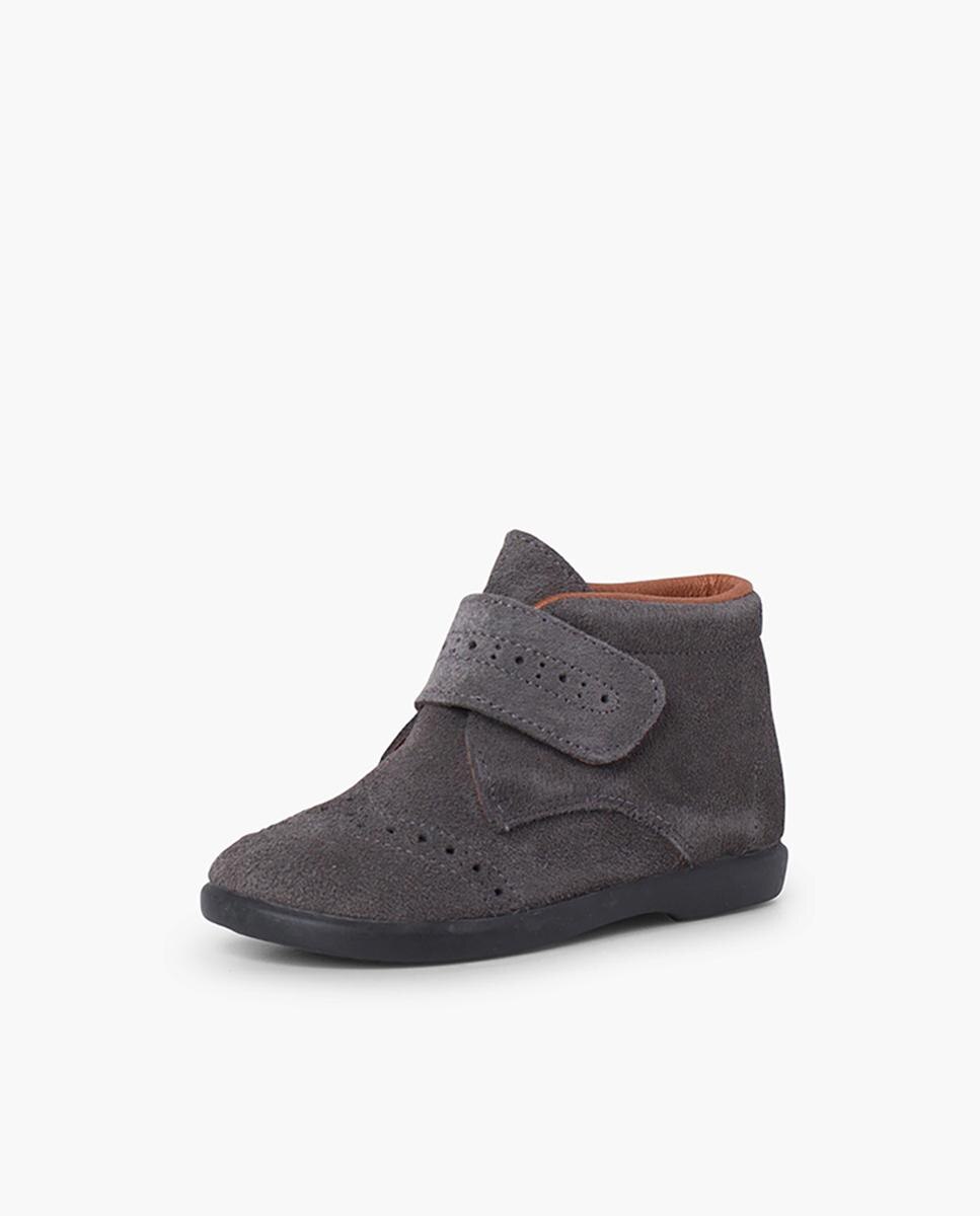 Botas de bebé con picados pequeños tira - Pisamonas - Gris oscuro Gris oscuro-2