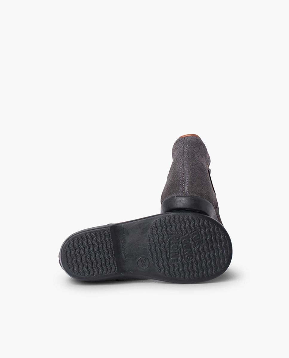 Botas de bebé con picados pequeños tira - Pisamonas - Gris oscuro Gris oscuro-3