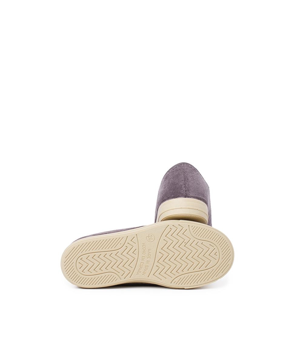 Zapatillas de lona de niños pana cordones suela ancha - Pisamonas - Gris Gris-2