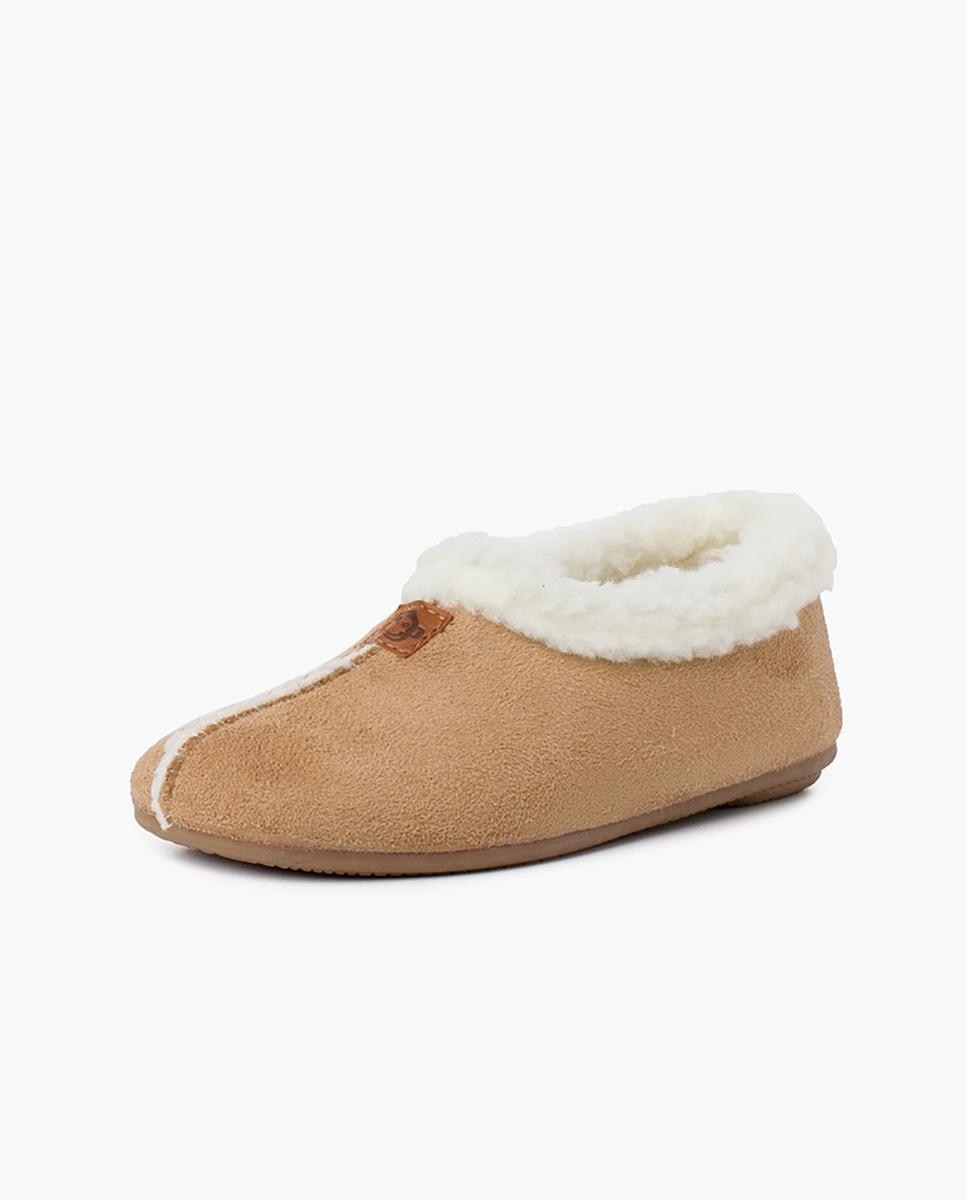 Zapatillas de casa abiertas de Niño Casa Bamara forro tipo Borrego - Pisamonas - Beige Beige-2