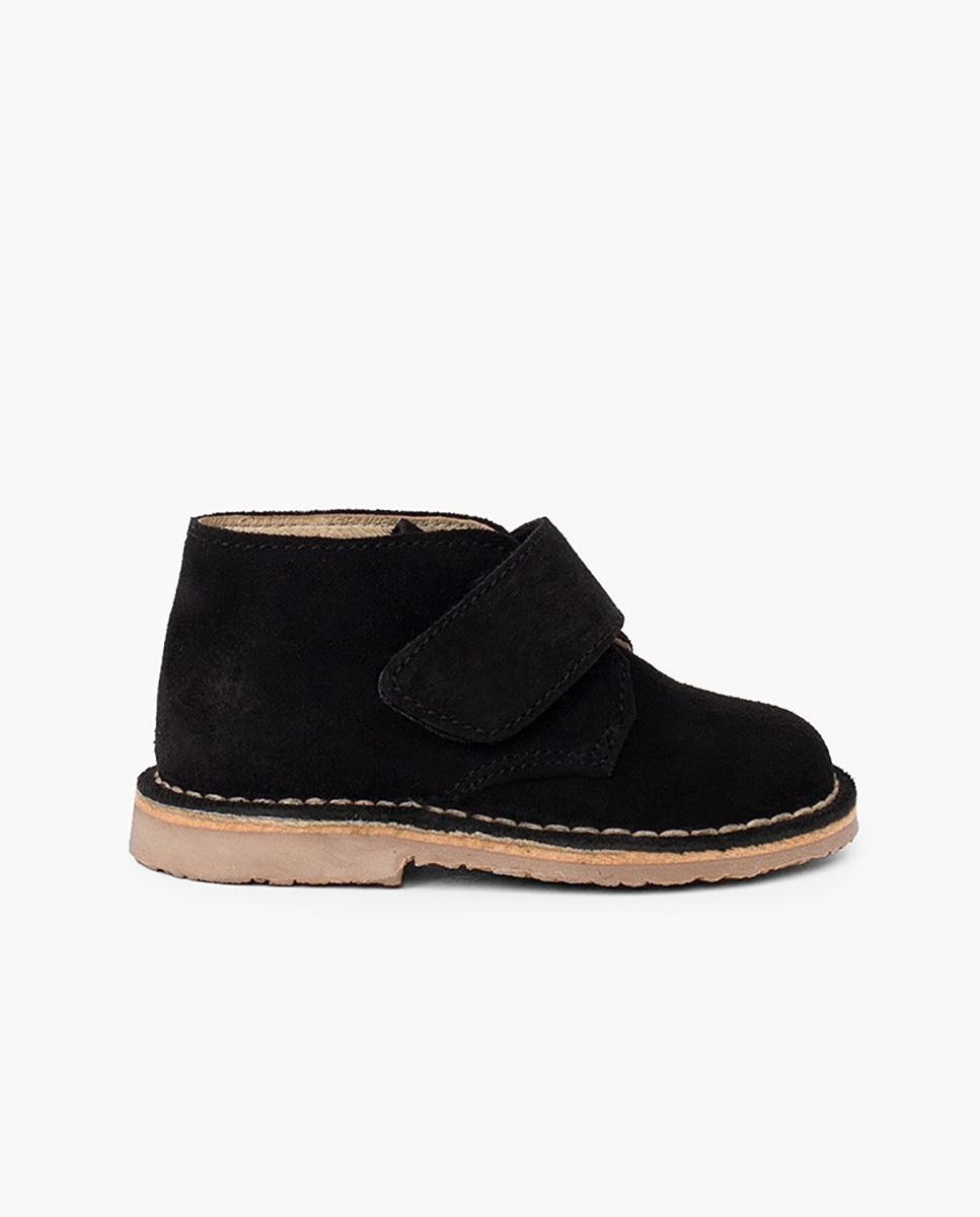 Botas de Bebé Niño Botas Safari tira adherente - Pisamonas - Negro Negro-1