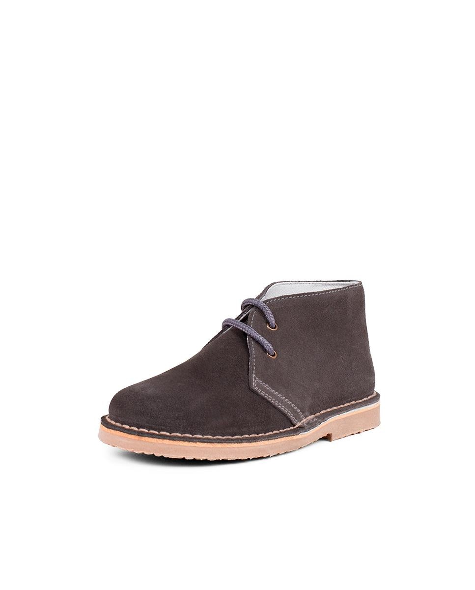Botas de niños estilo safari cordones - Pisamonas - Gris oscuro Gris oscuro-2