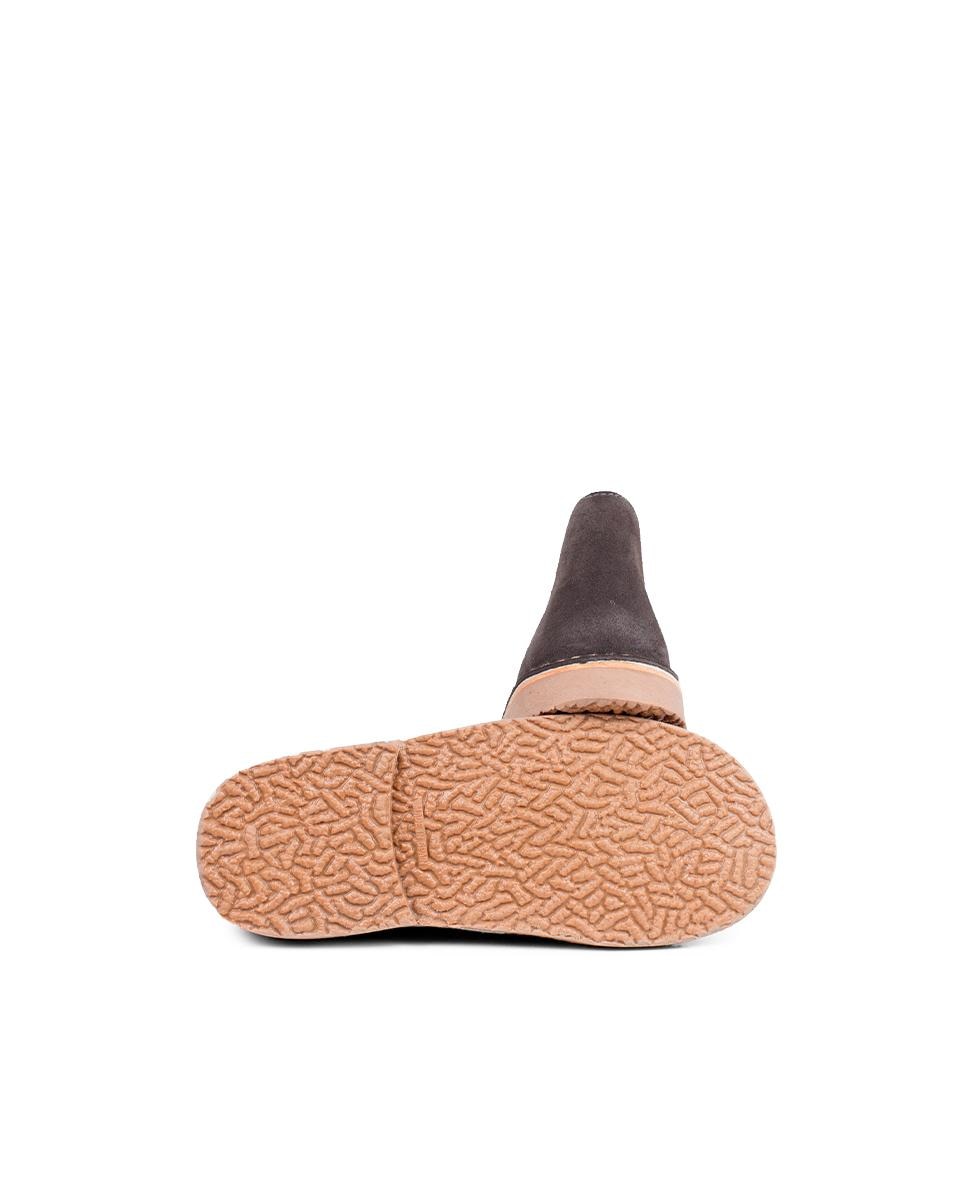Botas de niños estilo safari cordones - Pisamonas - Gris oscuro Gris oscuro-3