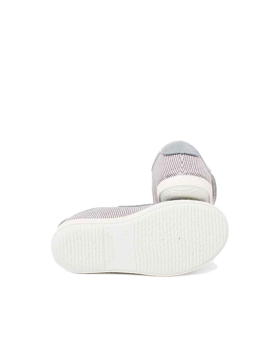 Zapatillas de lona de niños con cierre adherente - Pisamonas - Gris Gris-3