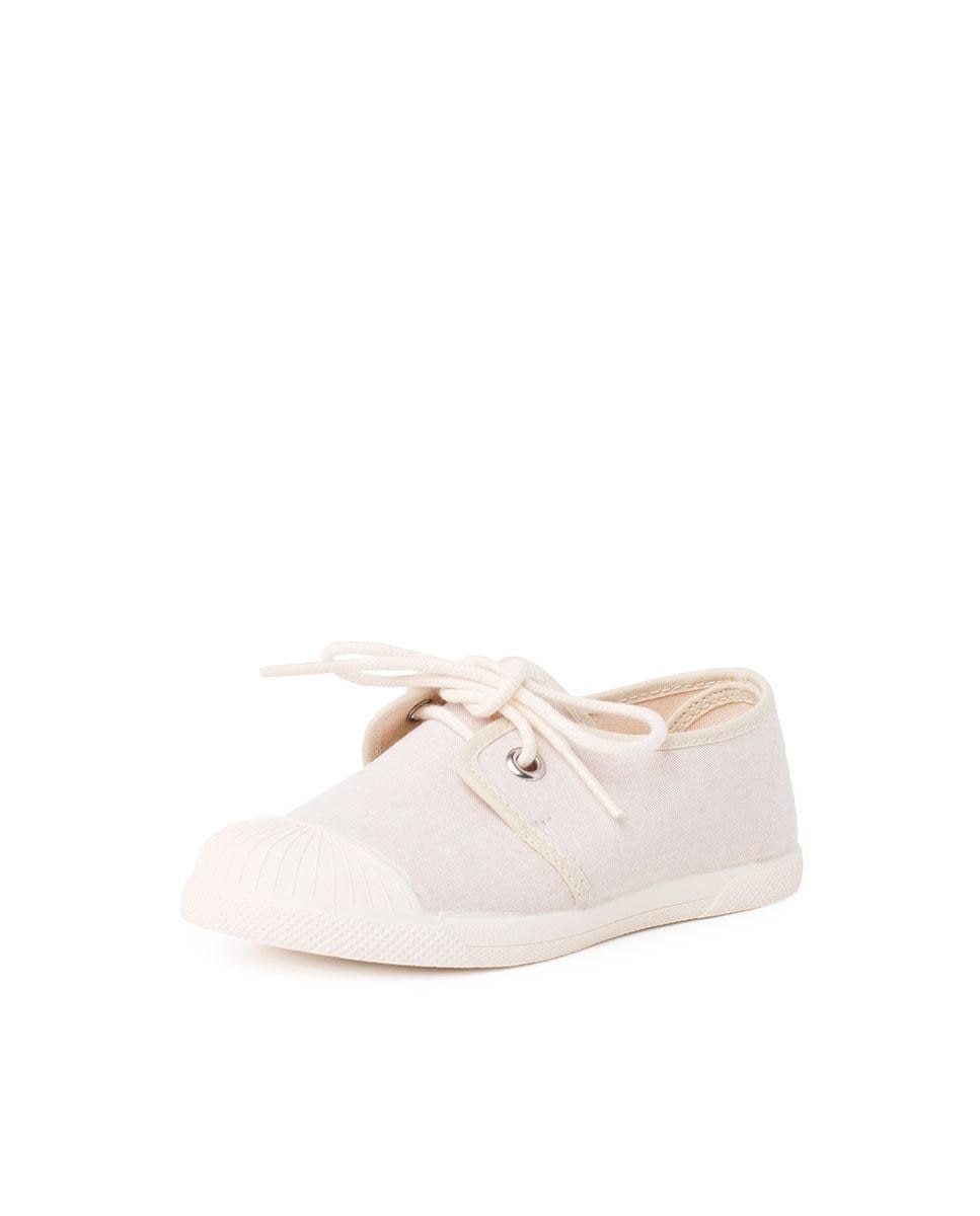 Zapatillas de lona de bebé con puntera de goma - Pisamonas - Beige Beige-2