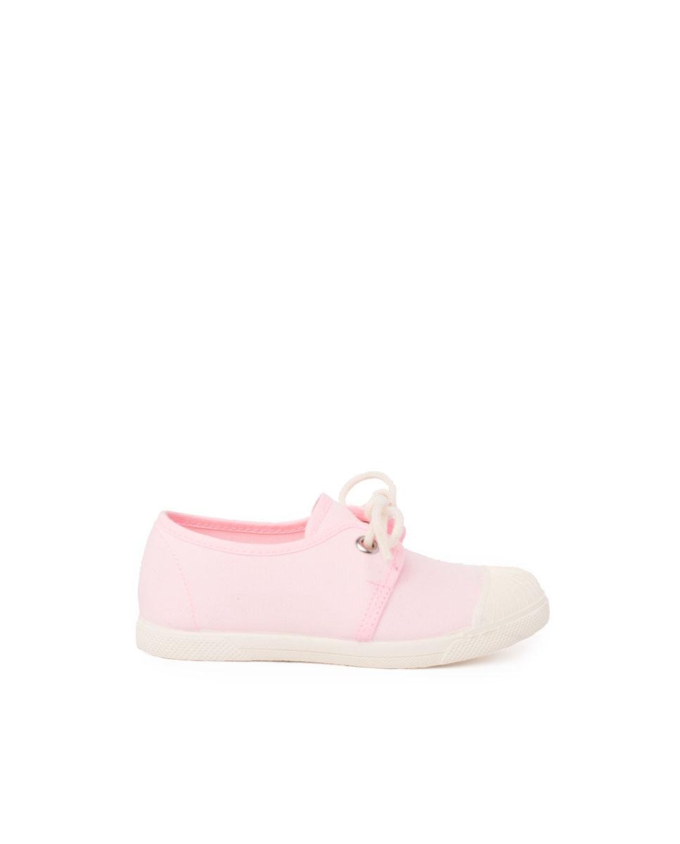 Zapatillas de lona de bebé con puntera de goma - Pisamonas - Rosa pastel Rosa pastel-1
