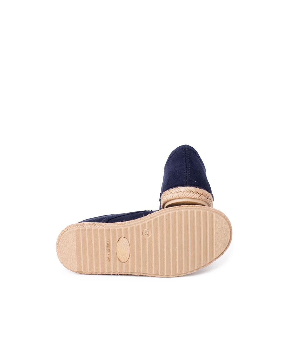 Zapatos de cordones de niño con suela de yute - Azul marino Azul marino-3