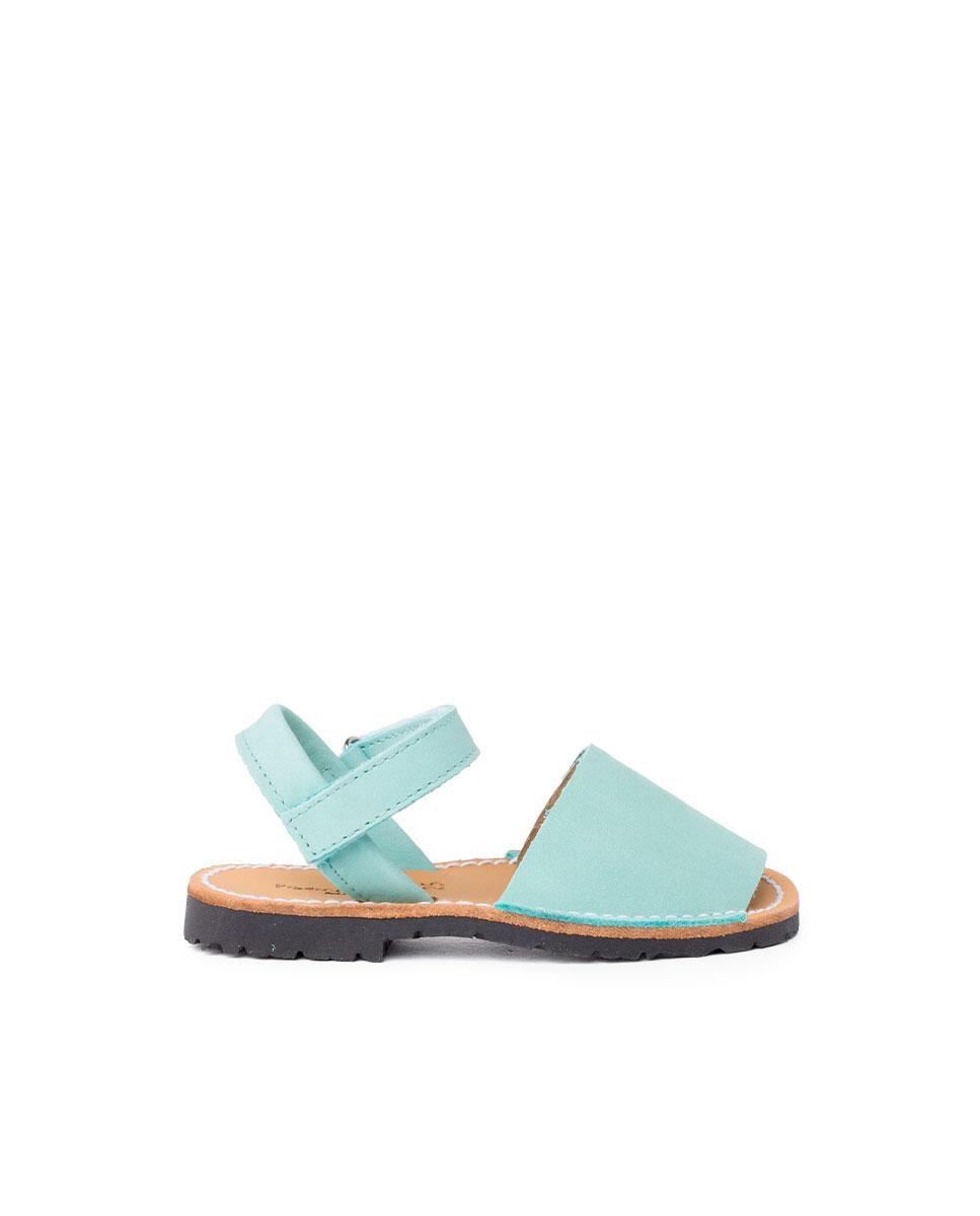 Menorquinas de niños avarcas nobuck cinta adherente - Pisamonas - Azul Azul-1