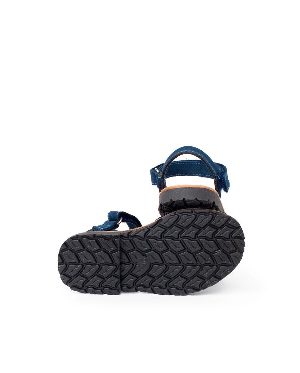 Menorquinas de niños avarcas nobuck cinta adherente - Pisamonas - Azul claro Azul claro-3