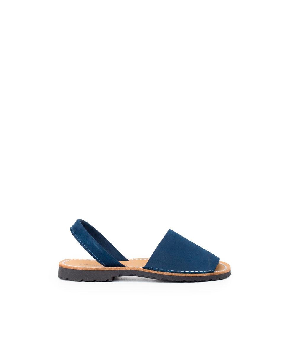 Menorquinas de niños de nobuck - Pisamonas - Azul claro Azul claro-1