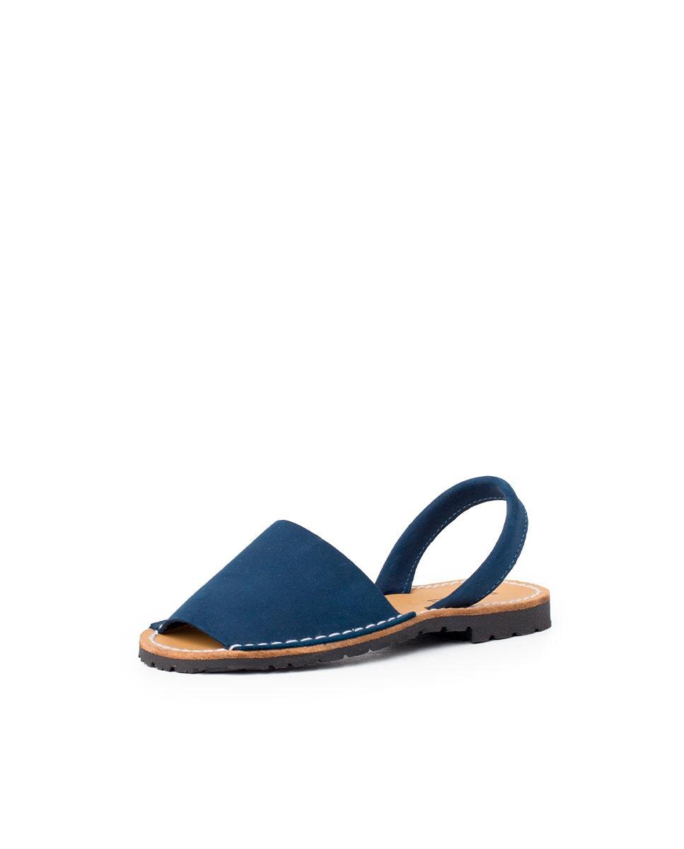 Menorquinas de niños de nobuck - Pisamonas - Azul claro Azul claro-2