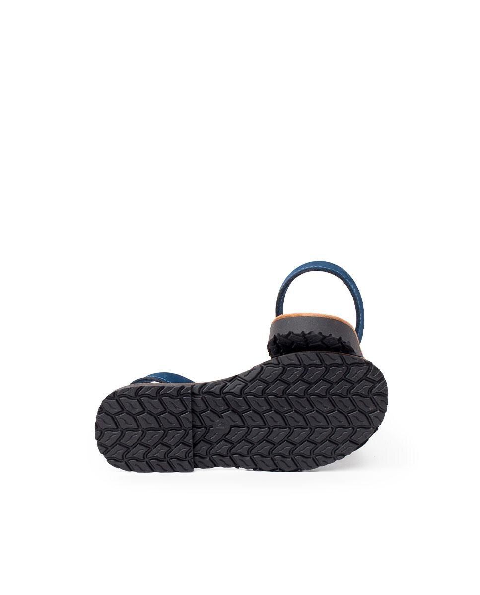 Menorquinas de niños de nobuck - Pisamonas - Azul claro Azul claro-3