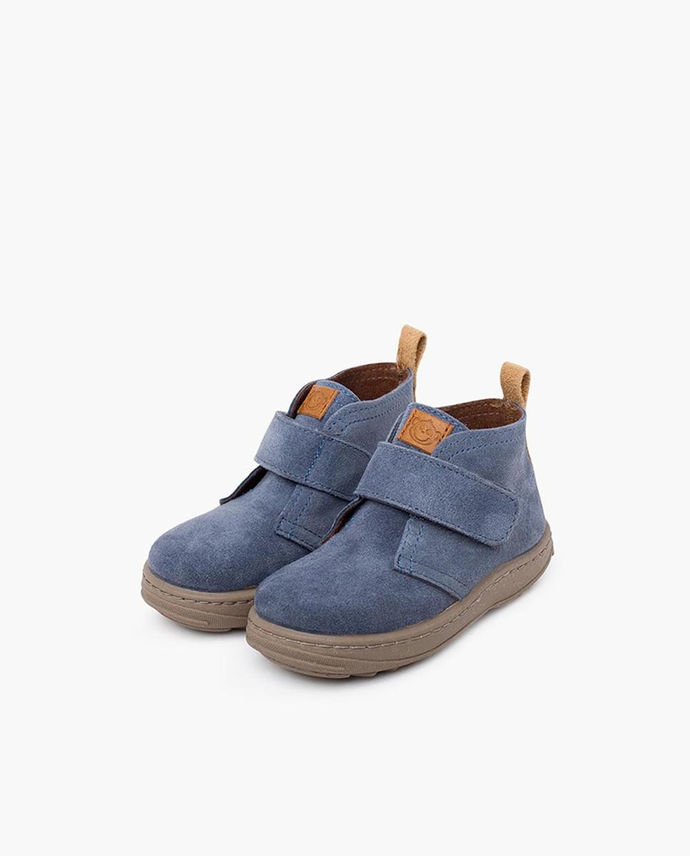 Botas de niña serraje suela sport tira - Pisamonas - Azul Azul-4