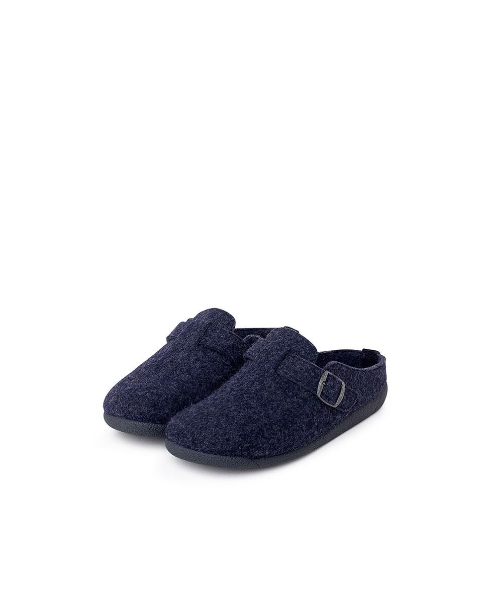 Imagen 4 de Zapatillas de casa abiertas de niños con hebilla - Pisamonas - Azul marino Azul marino