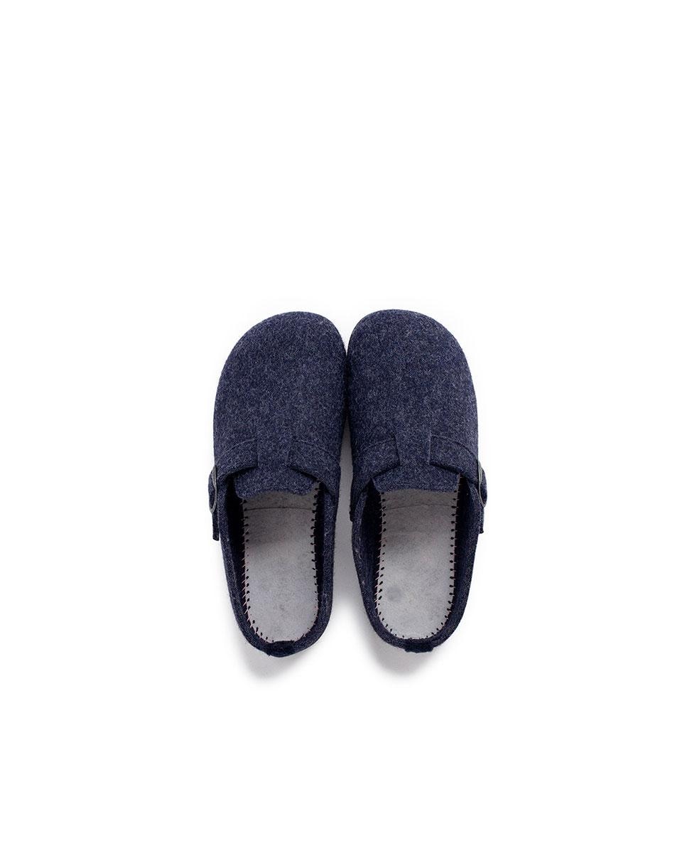 Imagen 5 de Zapatillas de casa abiertas de niños con hebilla - Pisamonas - Azul marino Azul marino