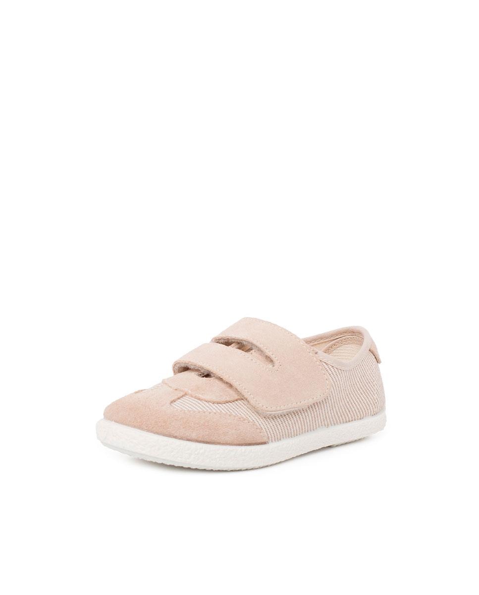Zapatillas de lona de niños con cierre adherente - Pisamonas - Beige Beige-2