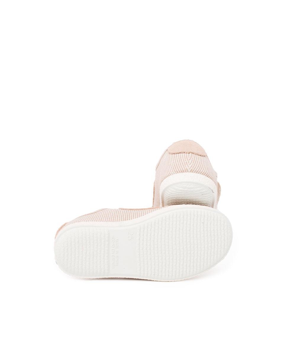 Zapatillas de lona de niños con cierre adherente - Pisamonas - Beige Beige-3
