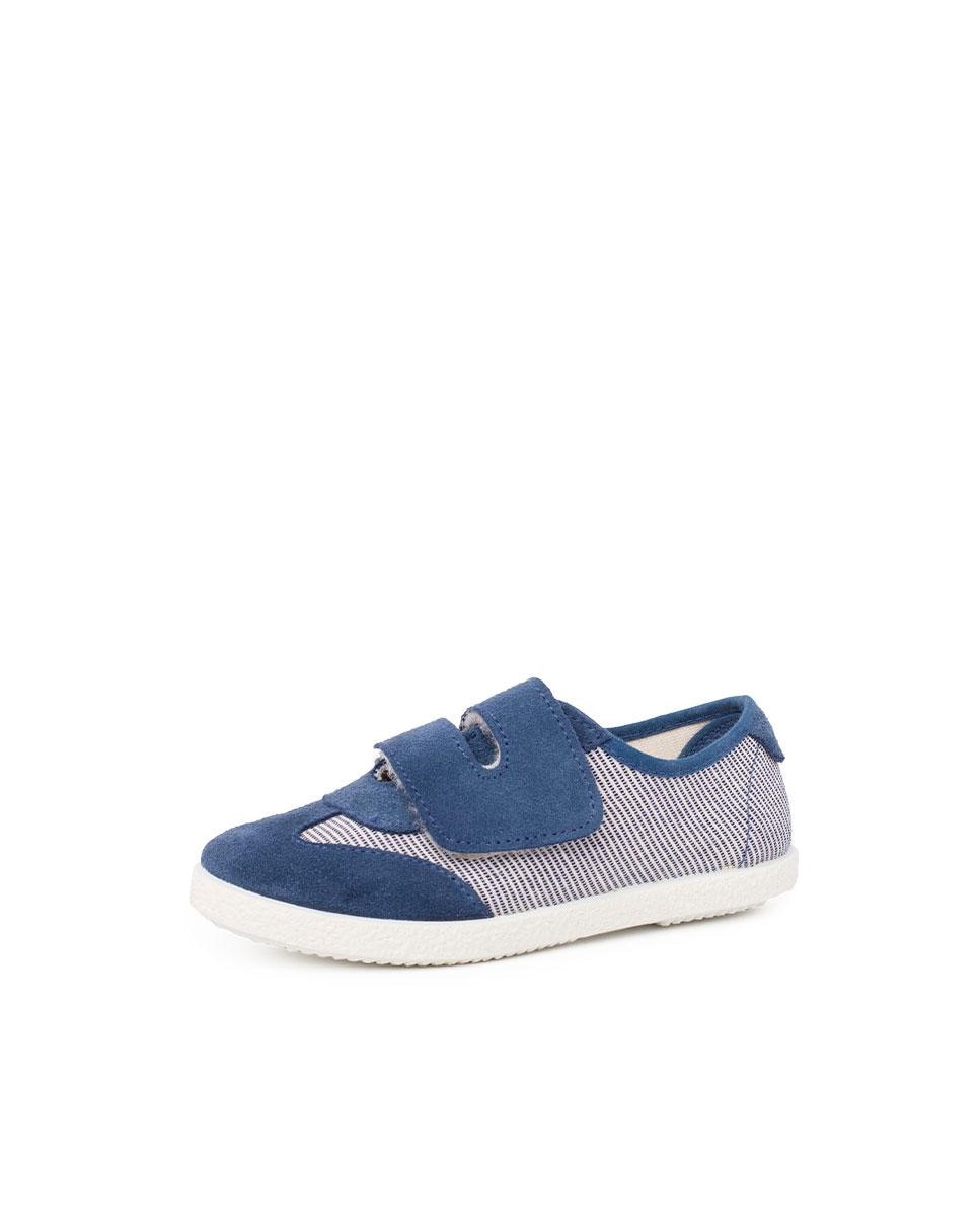 Zapatillas de lona de niños con cierre adherente - Pisamonas - Azul marino Azul marino-2