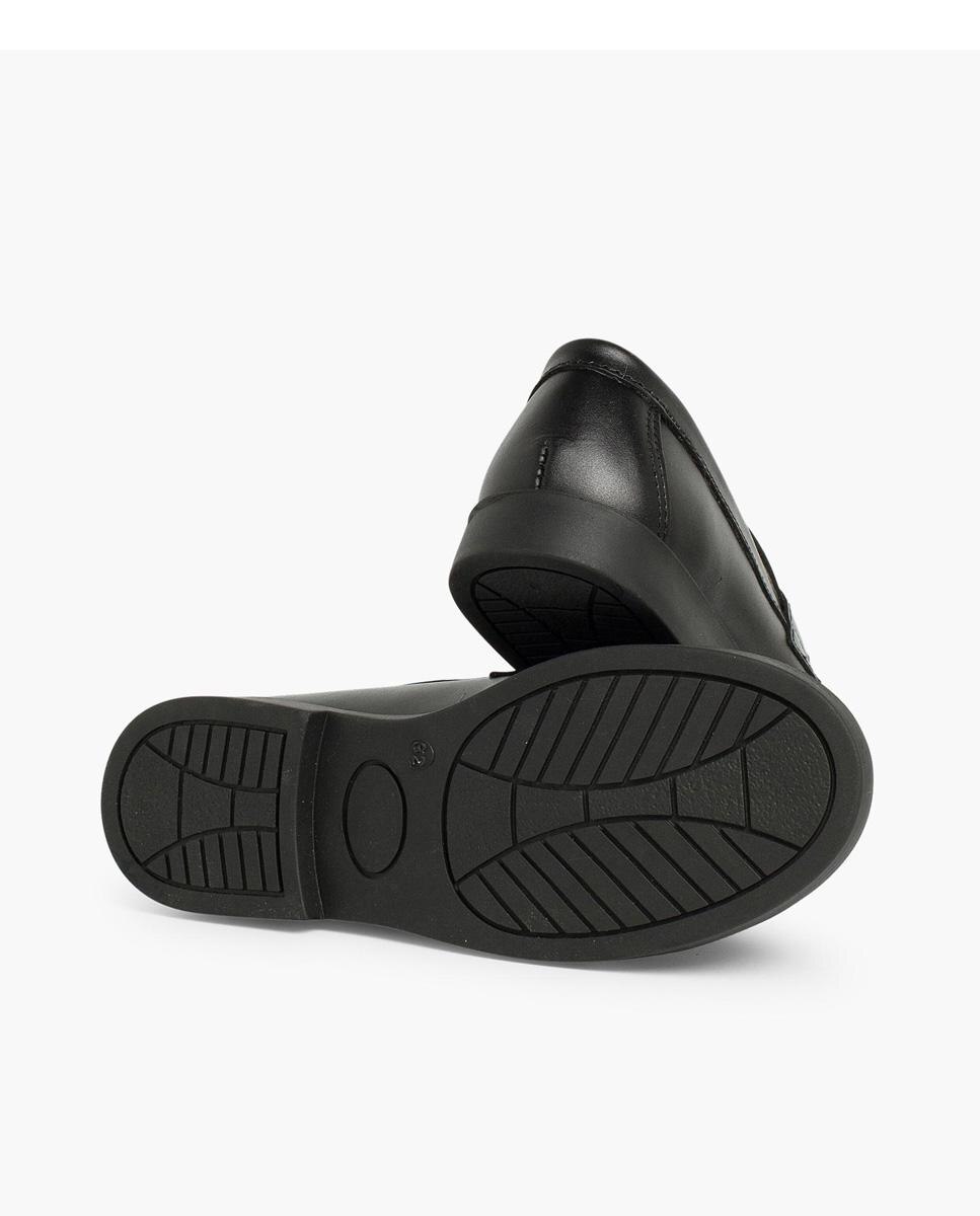 Mocasines de niño de piel estilo clásico - Pisamonas - Negro Negro-3