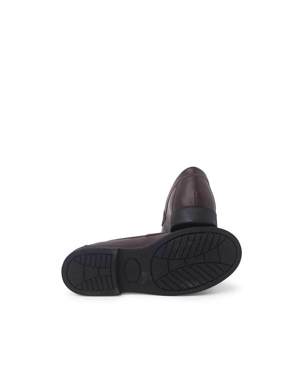 Mocasines de niño de piel estilo clásico - Pisamonas - Marrón Marrón-2
