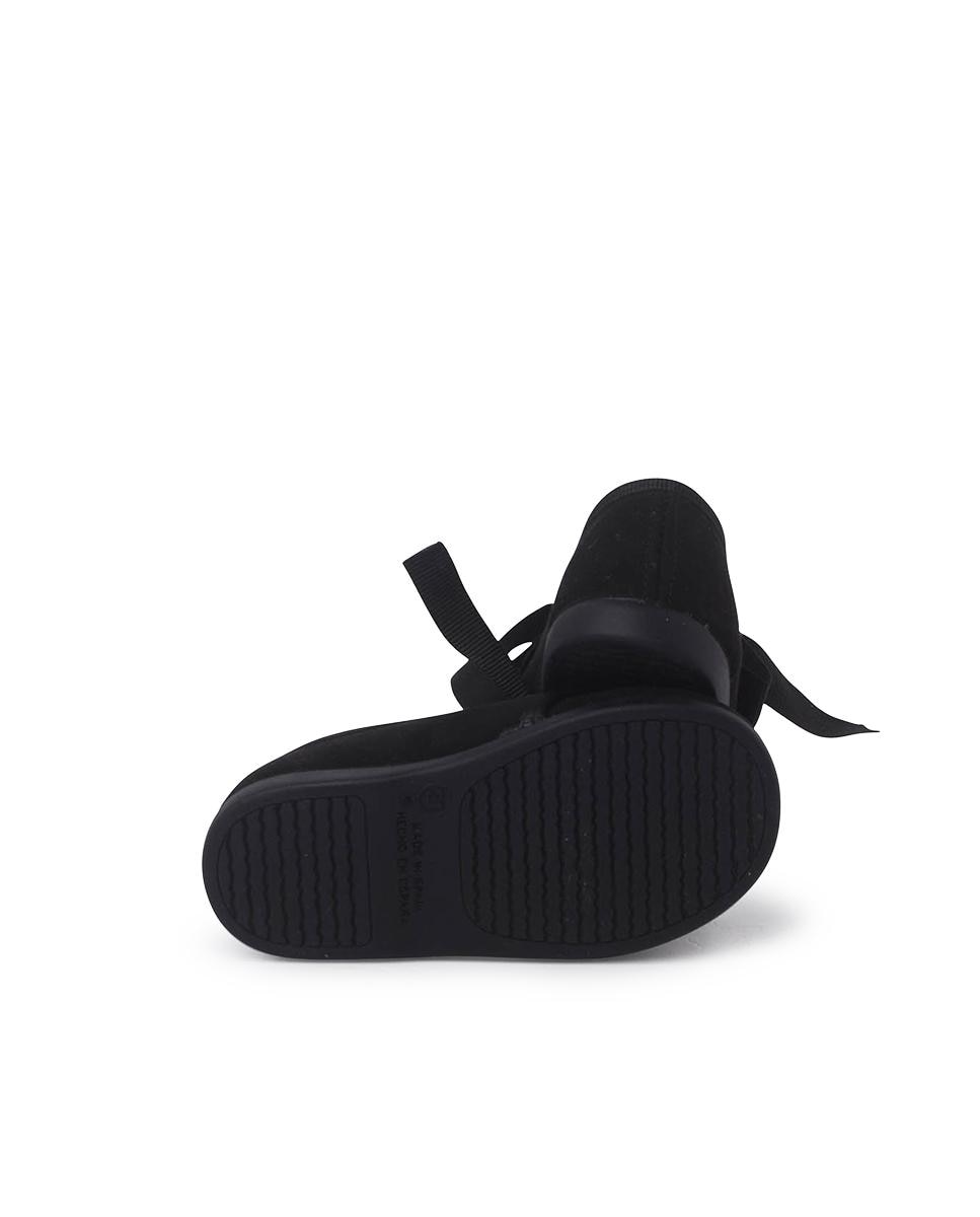 Imagen 2 de Zapato de cordones de bebé con lazo y picados - Pisamonas - Negro Negro