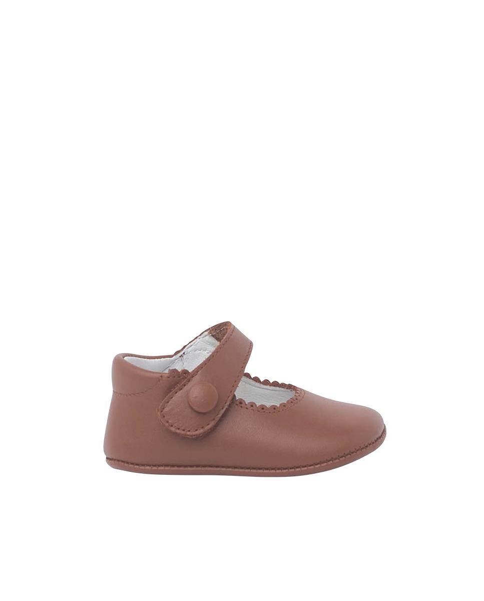 Merceditas de bebé merceditas piel cinta adherente - Pisamonas - Camel Camel-1