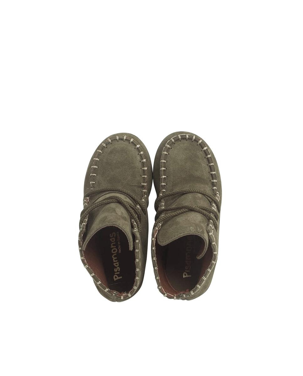 Imagen 4 de Botas de Niña Tipo Mohicanas Serraje - Pisamonas - Verde oscuro Verde oscuro