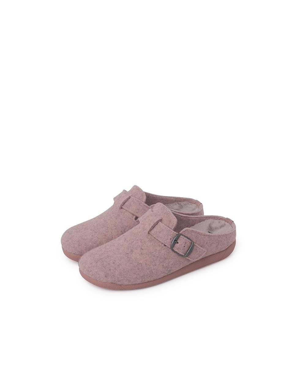 Imagen 3 de Zapatillas de casa abiertas de niños con hebilla - Pisamonas - Nude Nude