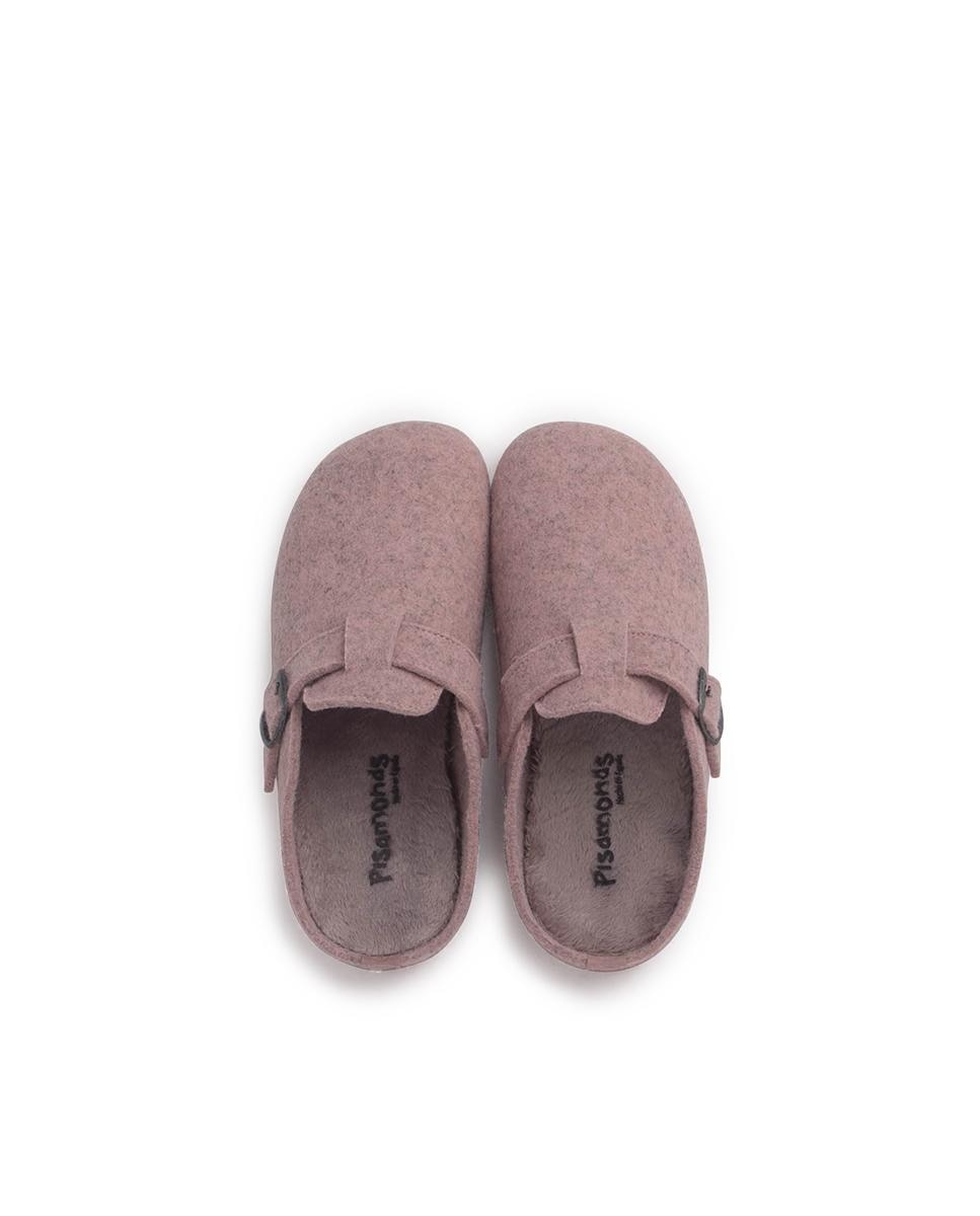 Imagen 4 de Zapatillas de casa abiertas de niños con hebilla - Pisamonas - Nude Nude