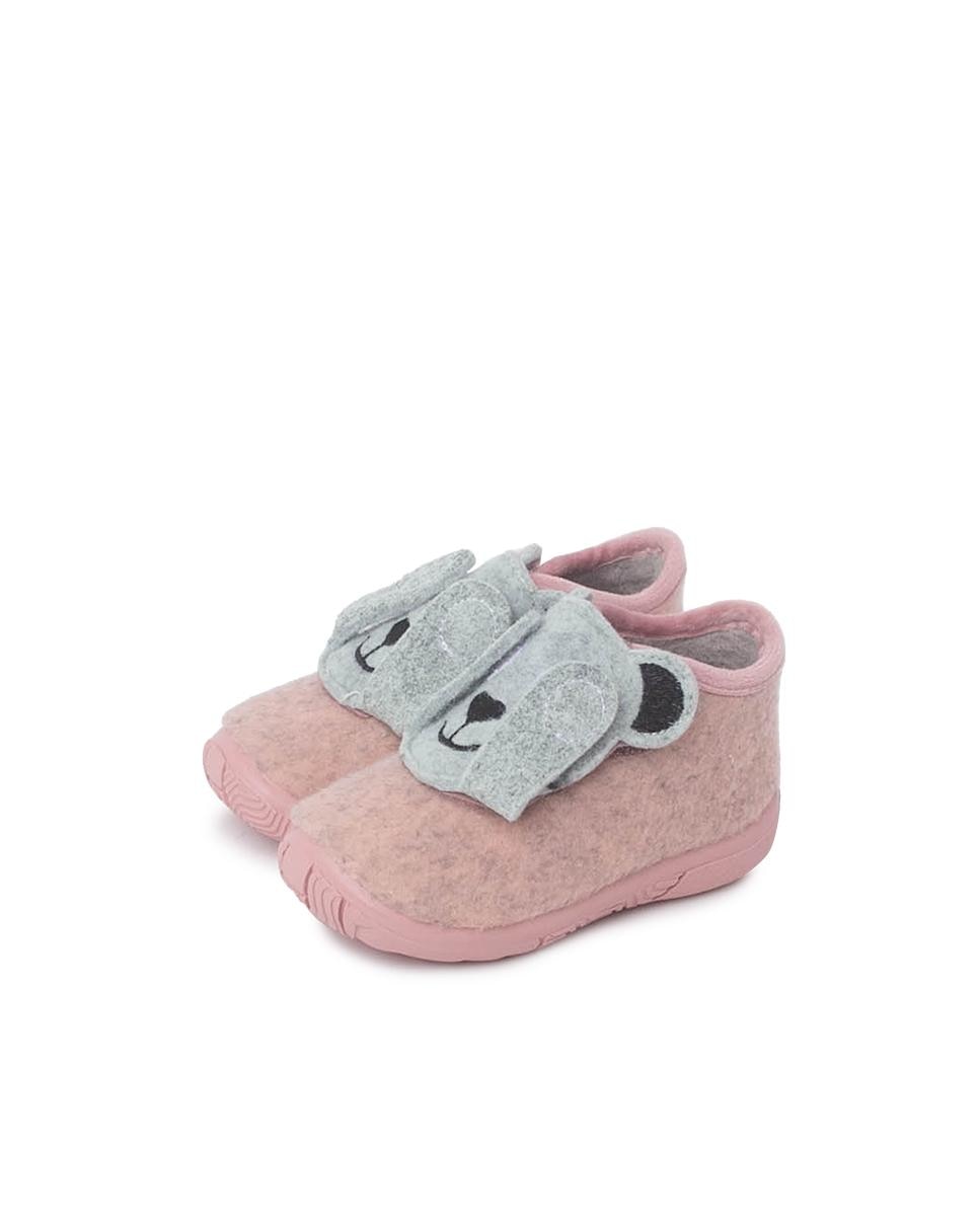 Imagen 3 de Zapatillas de casa cerradas de bebé primeros pasos animales - Rosa / Verde Rosa / Verde