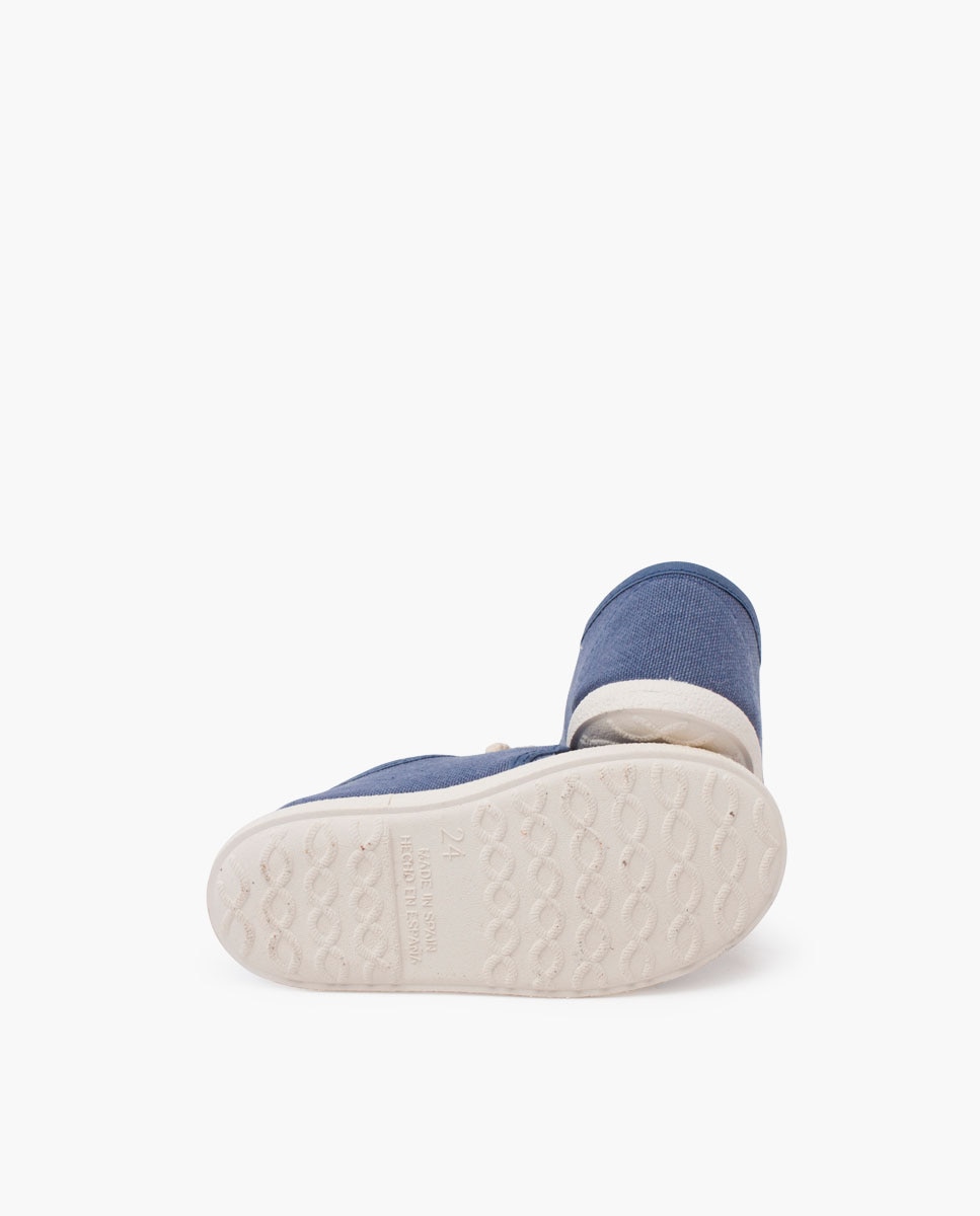 Náuticos de niños lona eco piso blanco - Pisamonas - Azul claro Azul claro-2