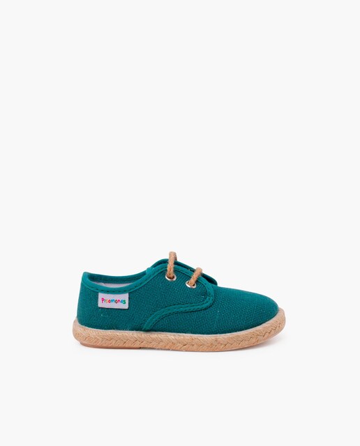 Imagen 0 de Zapatillas de lona de niños cordones y base yute